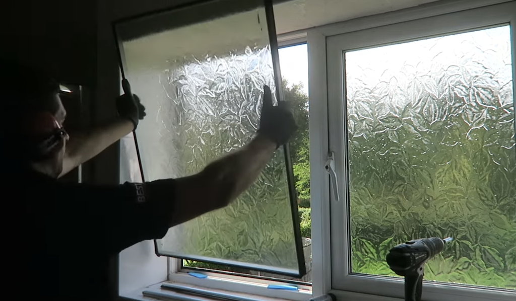 Installation de vitrine